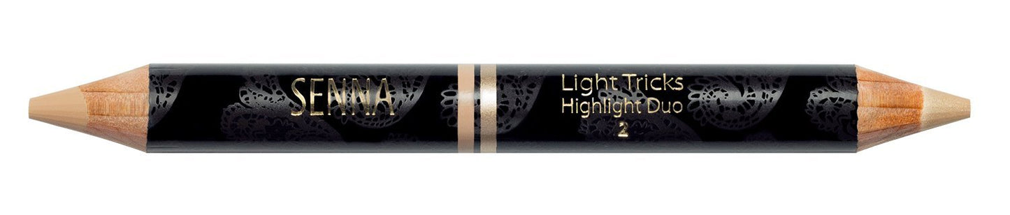 Senna Cosmetics Light Tricks Highlight Duo, Shade 2, 0.1 Ounce
