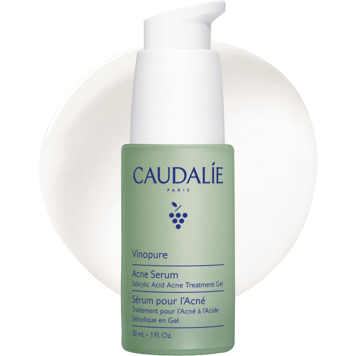 Caudalie Vinopure Acne Treatment, Salicylic Acid Serum to Treat and Prevent Blemishes - 30 mL