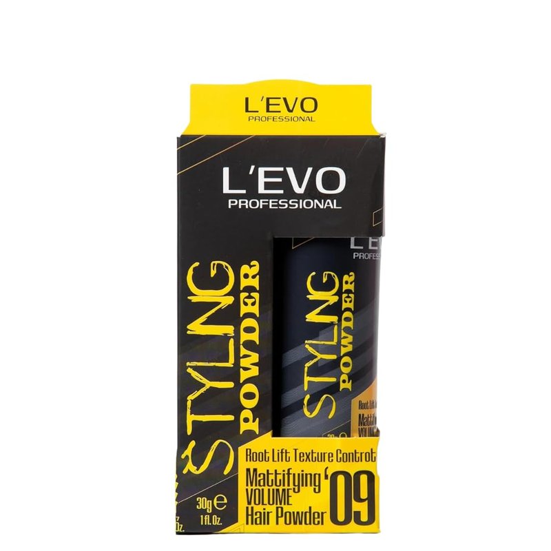 L'EVO PROFESSIONAL Hair Powder for Men – Natural Look, No Oil or Grease, Root Lift & Texture Control, Matte Finish, Paraben Free, 1 fl. oz.