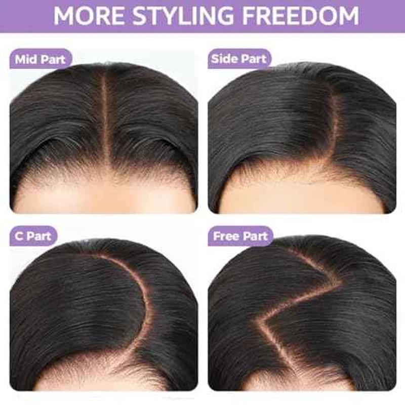 24 Inch Straight Wear and Go Glueless Wigs Human Hair Pre Plucked Pre Cut HD Lace Front Wigs Human Hair 180% Density 7x5 Straight Lace Closure Wigs for Women Bye Bye Knots