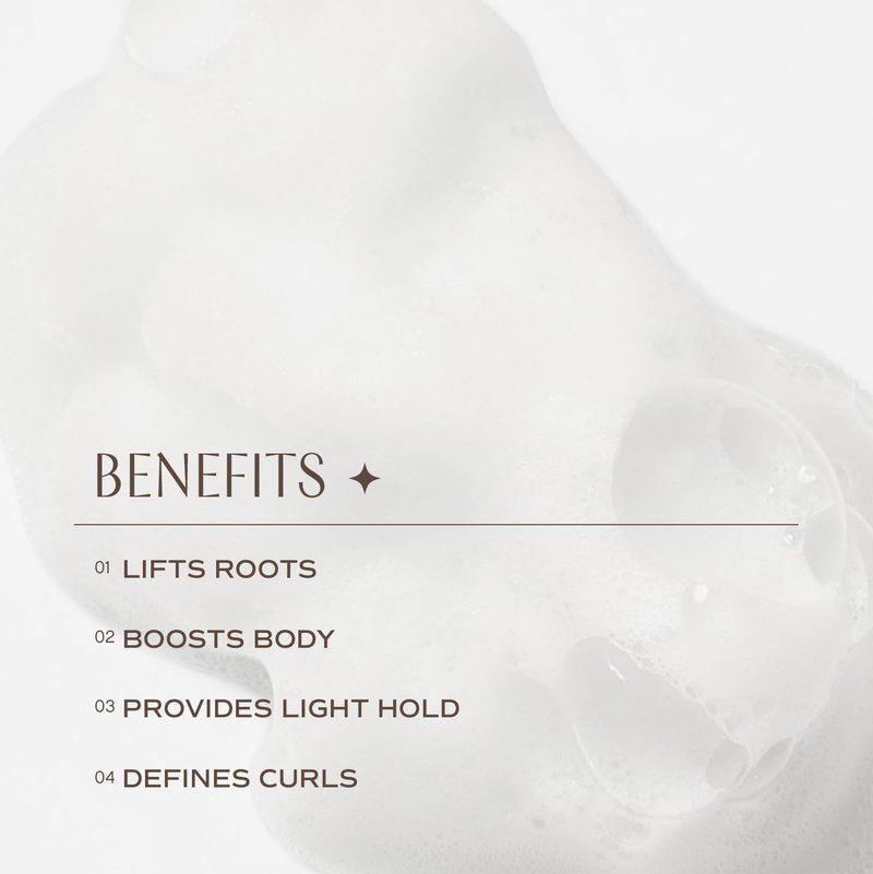 INNERSENSE Organic Beauty - Natural I Create Lift Volumizing Foam | Non-Toxic, Cruelty-Free, Clean Haircare (NEW Packaging, 6 fl oz | 177 ml)