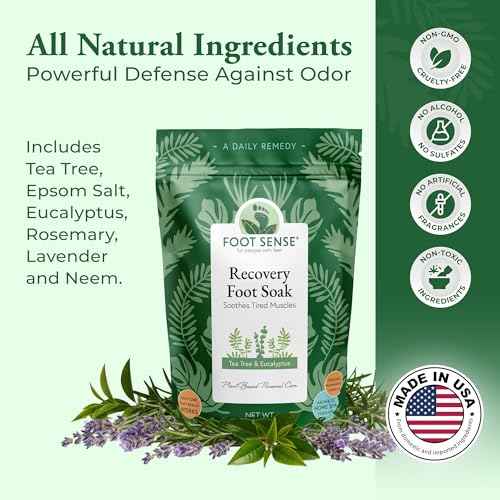 Tea Tree Oil Detox Foot Soak - for Athlete¡¯s Foot, Toenails, Smelly Feet - All Natural Formula - Intensive Foot Repair - 16 oz