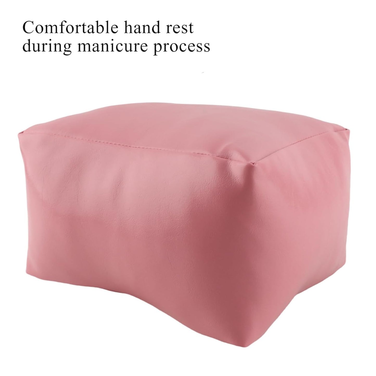 Soft PU Hand Pillow for Manicure - Nail Art Table Arm Rest & Foot Support (Pink)