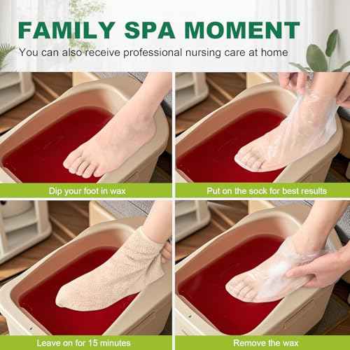 300PCS Disposable Foot Covers for Feet Moisturizer Socks - Plastic Foot Covers Extra Large Size for Pedicure, Moisturizing & Paraffin Wax Treatments, Spa Socks Designed for Foot Care