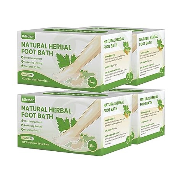 Natural Mugwort/Wormwood Herbal Foot Soak,Lymphatic Ginger Foot Bath Bag, Anti-Swelling Foot SPA Promote Metabolism, Foot Care 15g/PCS (64PCS)