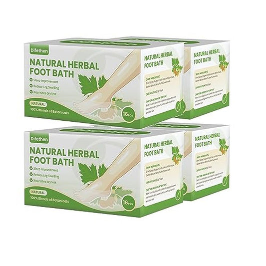 Natural Mugwort/Wormwood Herbal Foot Soak,Lymphatic Ginger Foot Bath Bag, Anti-Swelling Foot SPA Promote Metabolism, Foot Care 15g/PCS (64PCS)