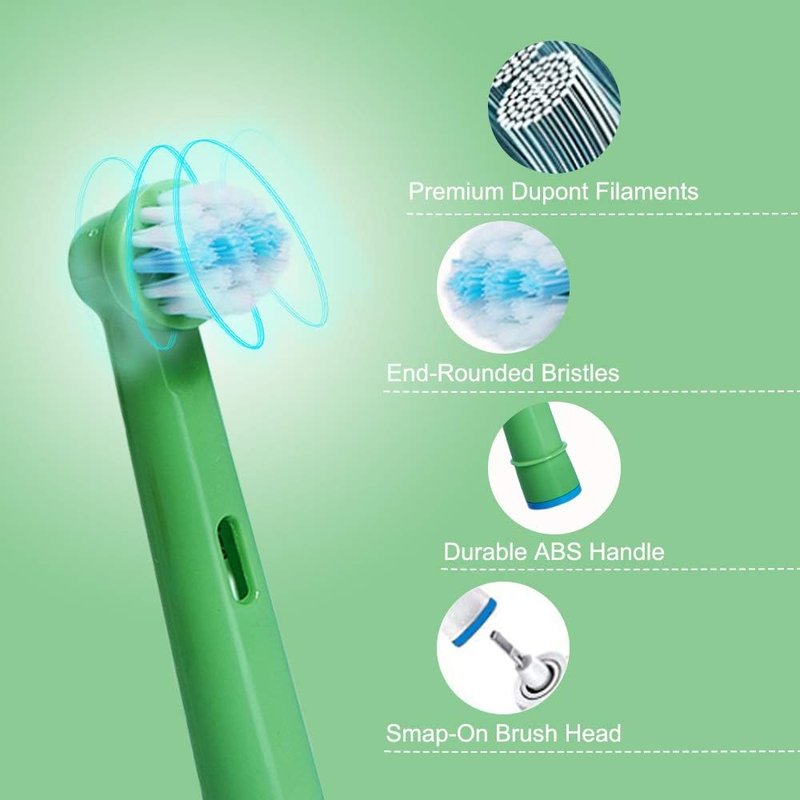Kids Toothbrush Replacement Heads - Extra-Soft Bristles for Oral-B Electric & Battery Brushes | Fits Most Models