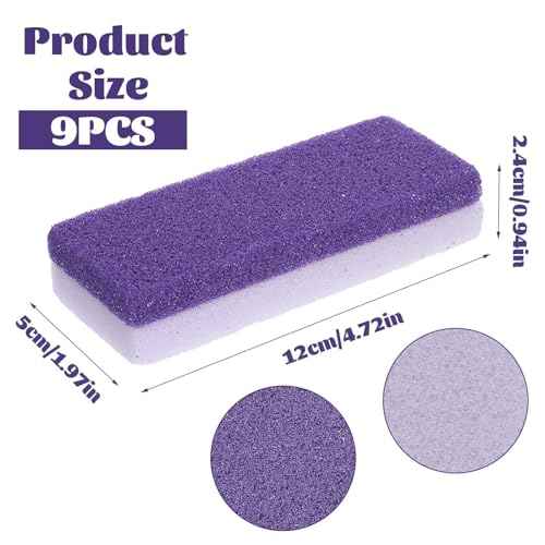 6 Pcs Foot Pumice Stone Scrubber Professional Pedicure Ped File Scrubber Exfoliating Rock Pumice Stone for Smooth Feet and Heels Callus Removal and Dead Skins