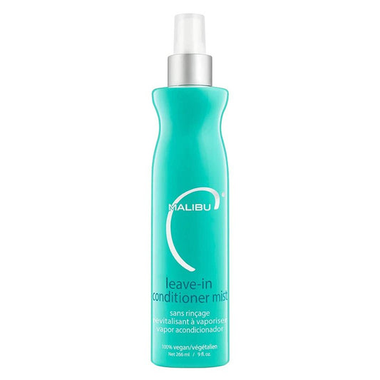 Malibu C Leave In Conditioner & Moisturizing Heat Protectant for Hair - Adult & Kids Hair Detangler Spray for Daily & Post Swim to Help Prevent Color Fading with UV Protection (9oz)