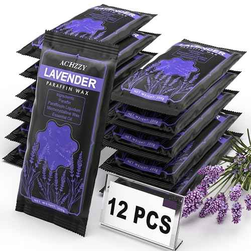 Natural Paraffin Wax Refills, 12-Pack Paraffin Wax Blocks of Lavender Scent for Paraffin Bath, Paraffin Wax for Hand and Feet for Deep Hydration, Moisturizing and Nourish(Lavender)