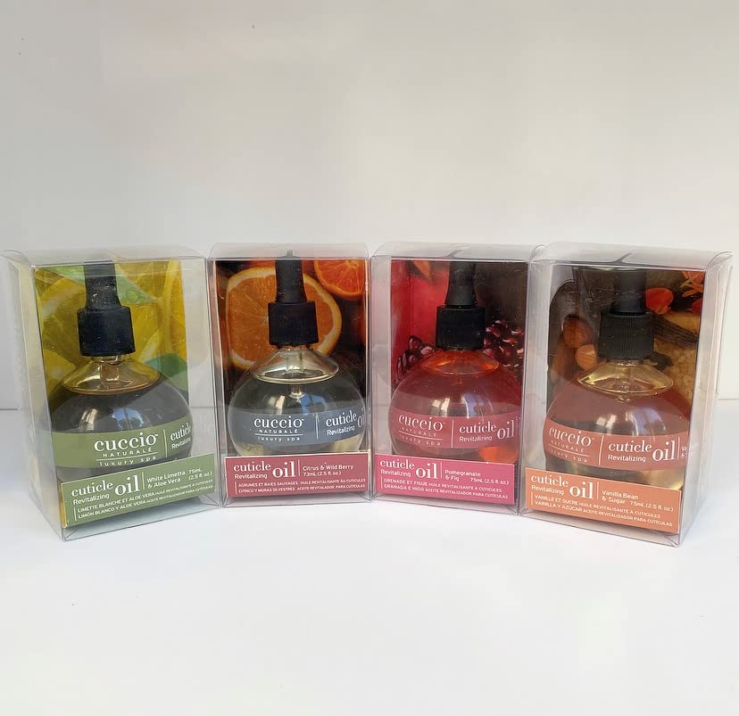 Cuccio Naturale Revitalizing Hydrating Cuticle Oil - Repair Damaged Skin & Nails - Vanilla Bean & Sugar - 2.5 Oz (Pack of 2)