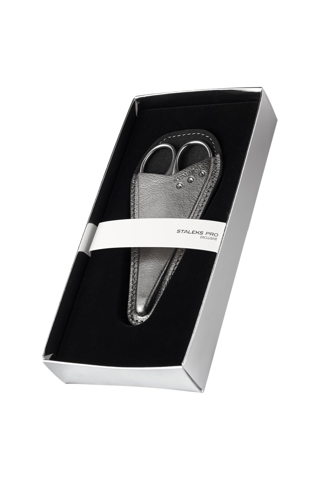 Staleks Exclusive 21 Type 1 Hook-shaped blade Cuticle Scissors (Magnolia) – Enhanced Visibility, Medium Handles