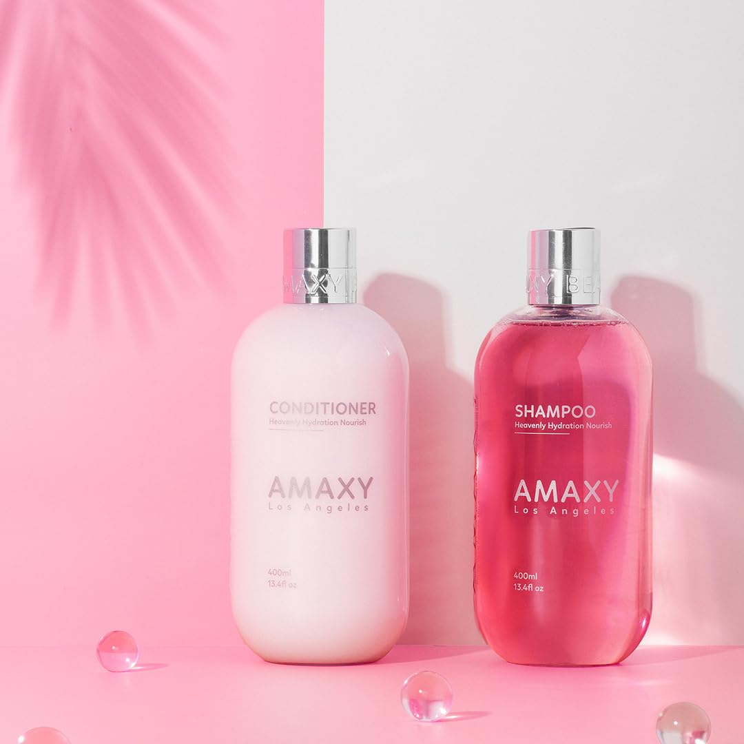 AMAXY Solugel® Hydration Nourish Shampoo | Nourishing & Frizz Control - Shine, Volume, and Silky - Silicon & Paraben Free - for All Hair Types, Men and Women-13.4 fl oz
