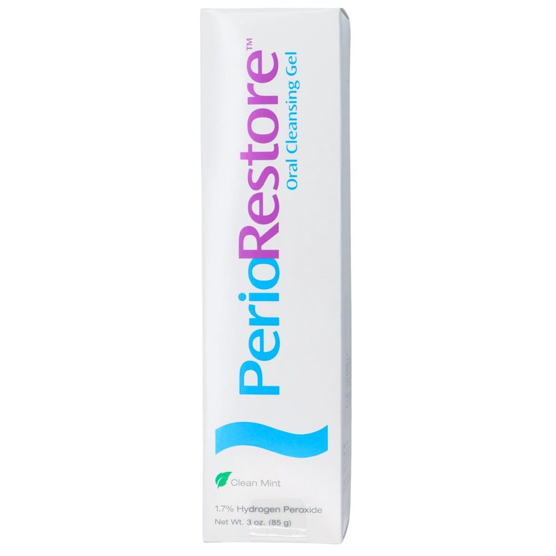 Perio Restore® Gel 3oz – 1.7% Hydrogen Peroxide Teeth Whitening & Oral Care Gel, Mint Flavor