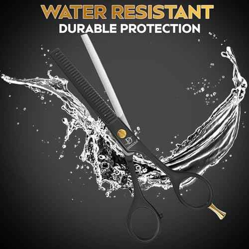 Thinning Shears for Hair Cutting - DEMAXA Hair Thinning Scissors Professional Barber¡¯s Texturizing Shears for Salon & Home Use - 6.5-inch Black High Carbon Stainless Steel Thinning Sheers
