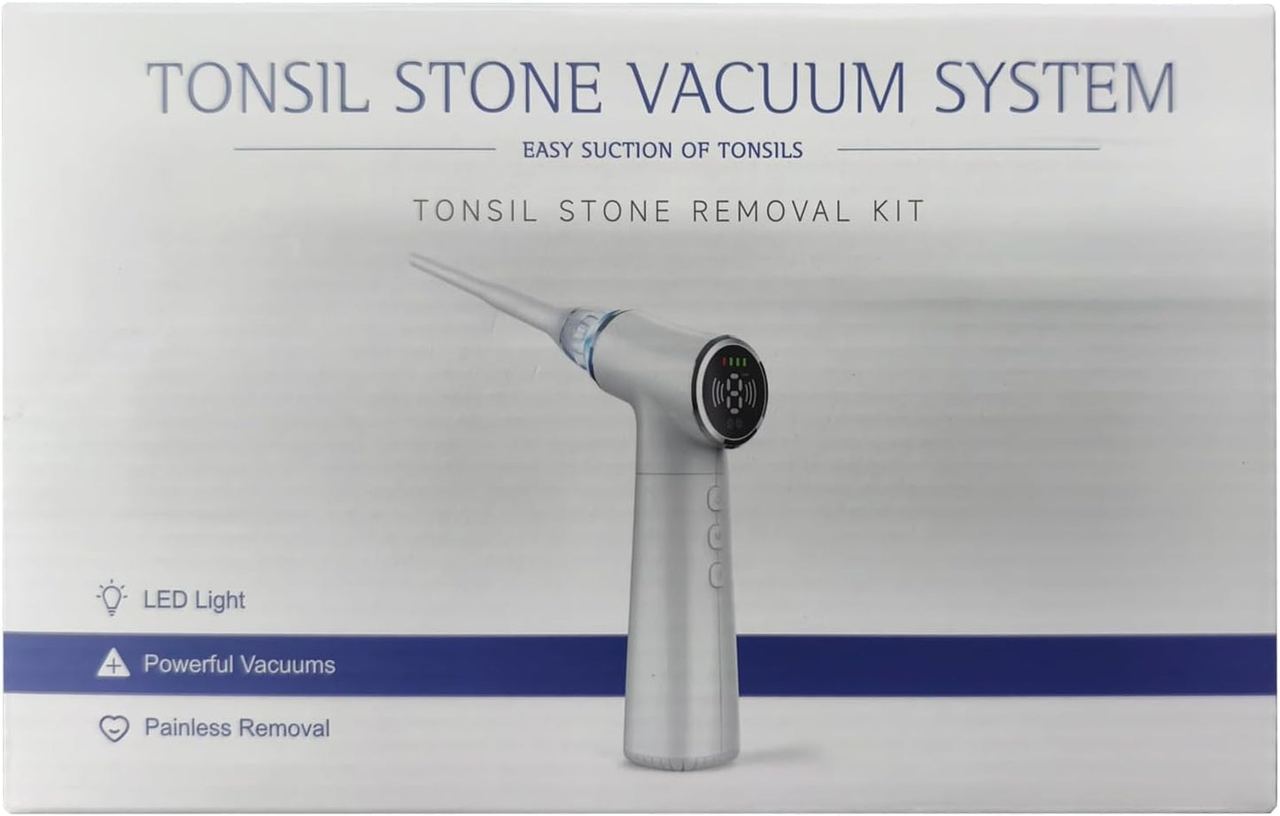 Tonsil Stone Remover Tool with 6-Level Suction for Bad Breath Prevention (Sliver)