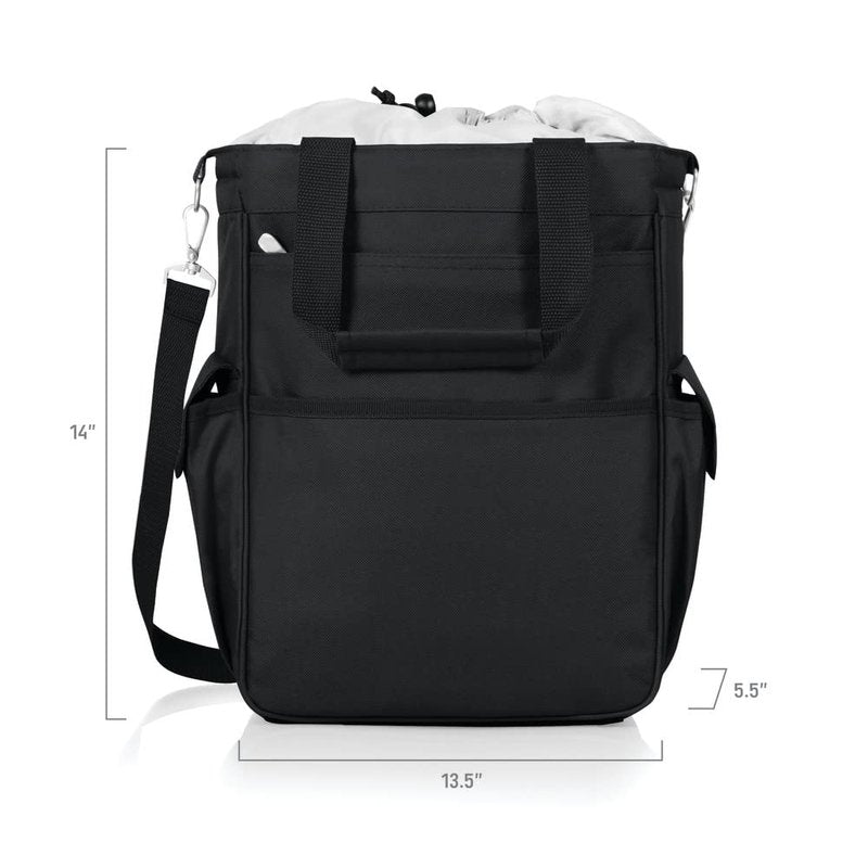 PICNIC TIME Black Las Vegas Raiders Activo Cooler Tote