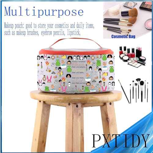 PXTIDY Comedy Cartoon TV Show Merchandise Gifts Belcher cosmetic Bag Couple Gifts Burgers Style Gift For Bob's Fans