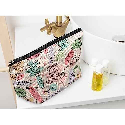 Ayxvt Nurse Bag,Nursing Bags for Nurses, Nurse Cosmetic Bag,Nurse Gifts, Nurse Makeup Bags,Nurse Gifts for Women, Nurse Zipper Pouch