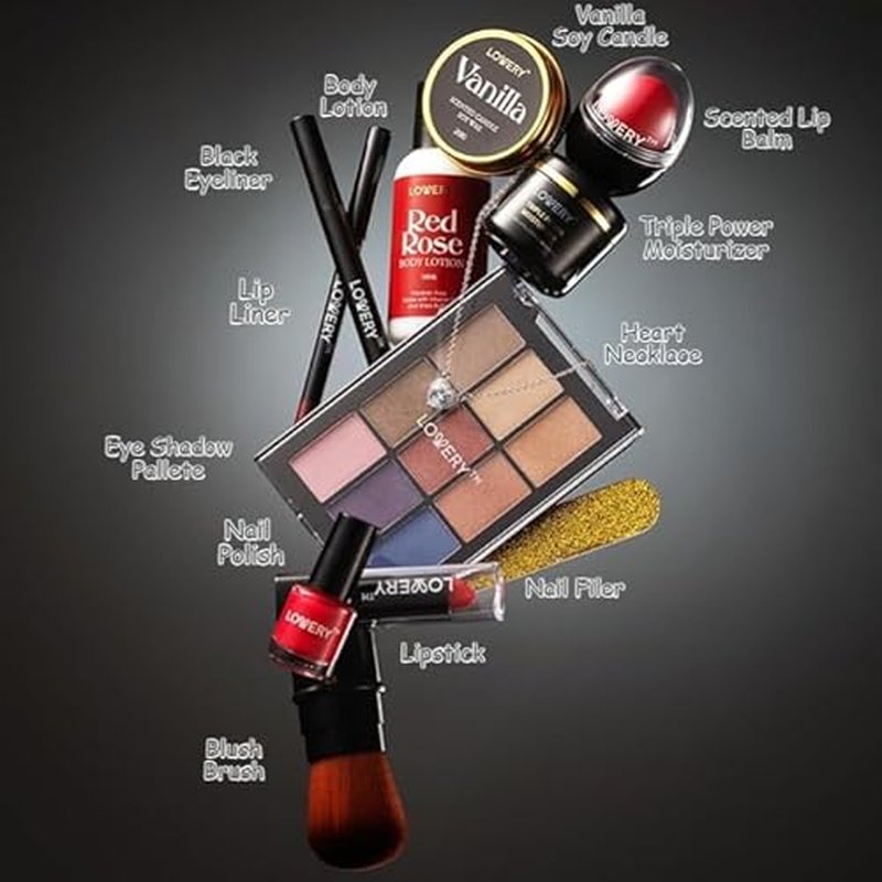 Christmas Gifts from Daughter, Birthday Gifts for Her, Beauty Treasures 12 Day Makeup Gift Set - Birthday Gift Box With Women's Skincare and Makeup Surprises - Gifts for Women with Unique Surprises
