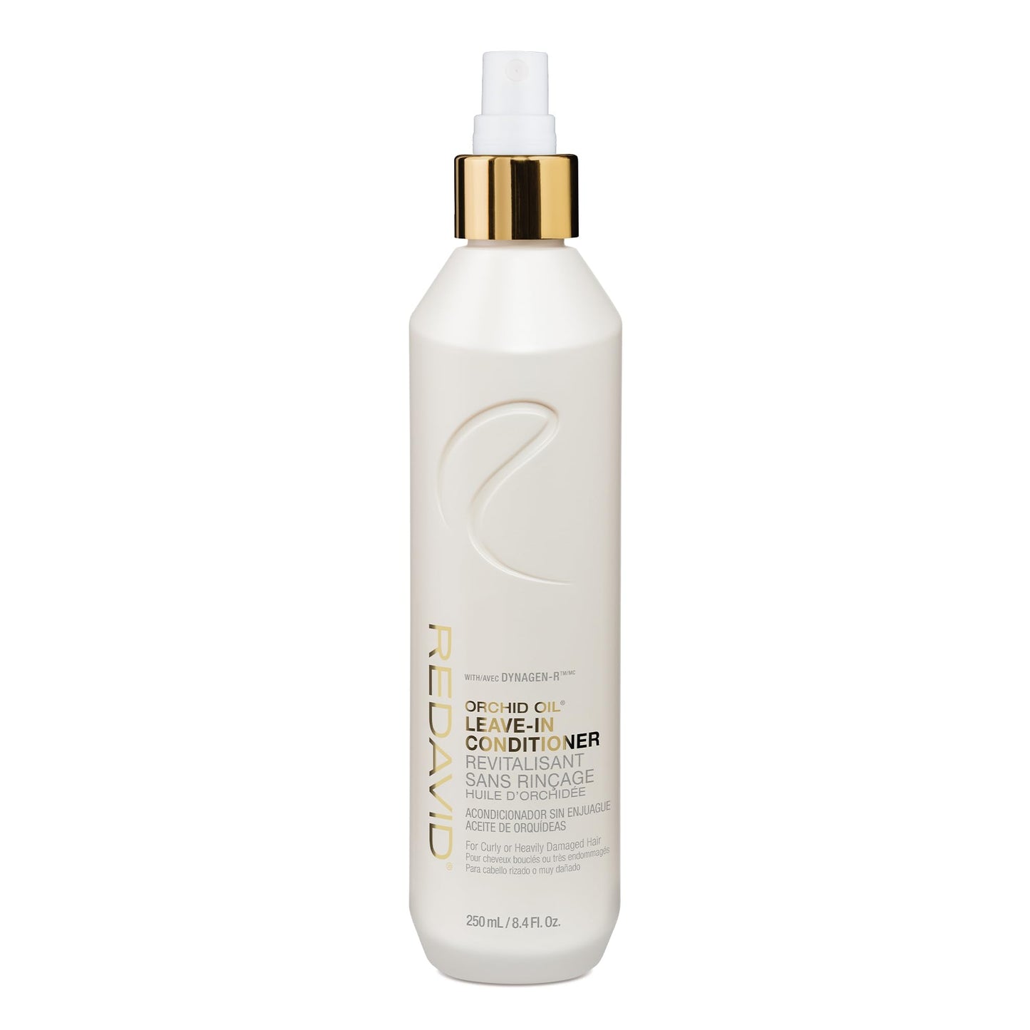 Redavid Orchid Oil Leave-In Conditioner - Ultra Nourishing Spray for Curly or Heavily Damaged Hair with Hemp Seed Oil and Healing Herbs - Clinically Strengthens, Adds Protein & Hydrates Hair