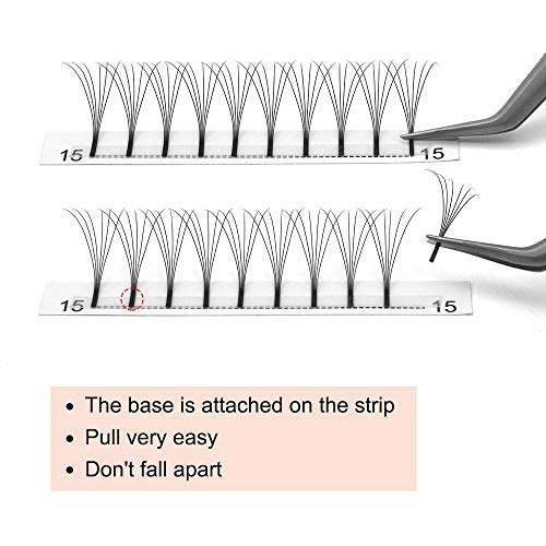 3D Volume Eyelash Extensions - Premade Fans | C & D Curl Mix, 0.07mm Thickness, 9-16mm Length