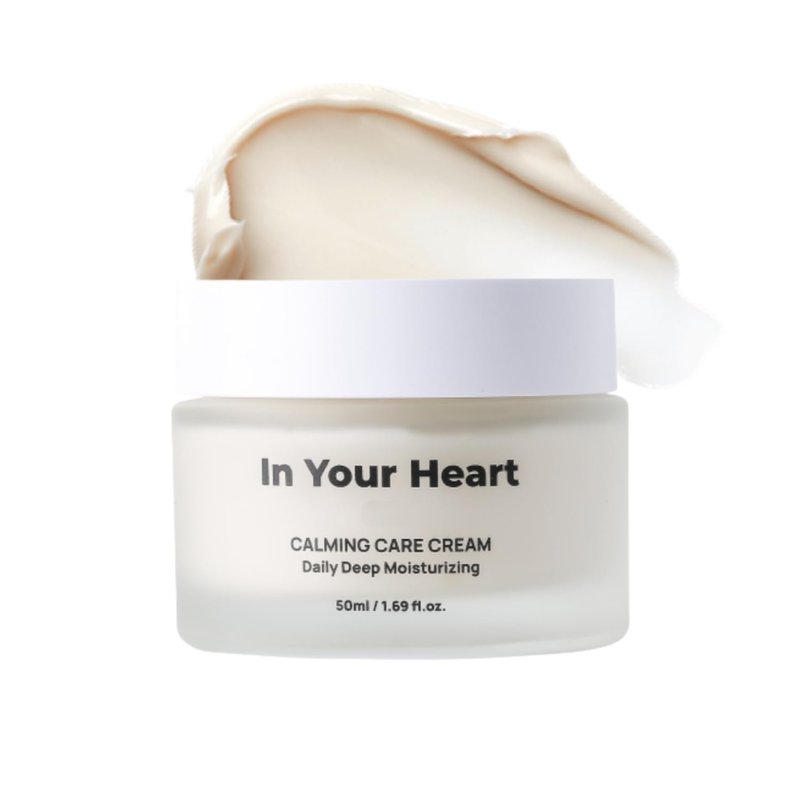 EllieLove Mom In Your Heart Calming Care Cream – Sensitive Skin Moisturizer with Centella, Heartleaf, Tea Tree – Fragrance-Free, Made in Korea, 50ml