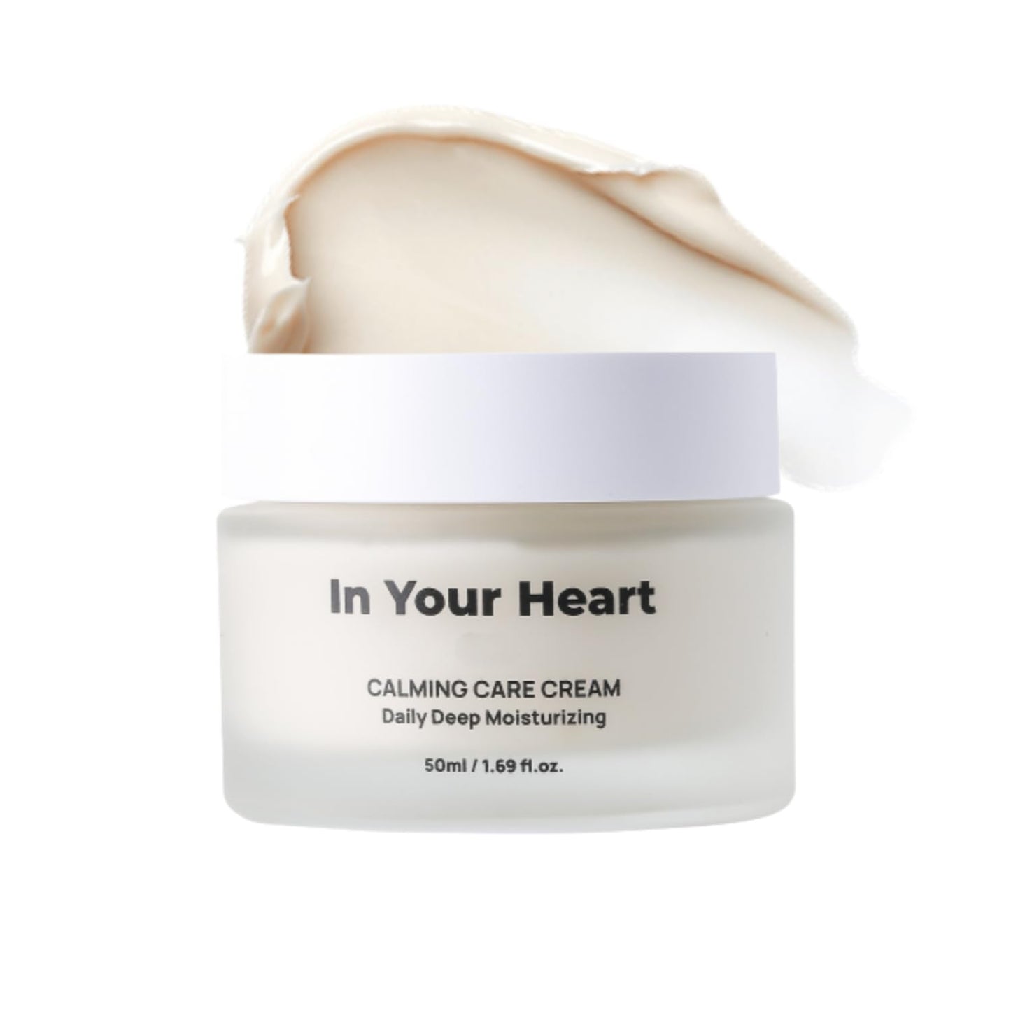 EllieLove Mom In Your Heart Calming Care Cream – Sensitive Skin Moisturizer with Centella, Heartleaf, Tea Tree – Fragrance-Free, Made in Korea, 50ml