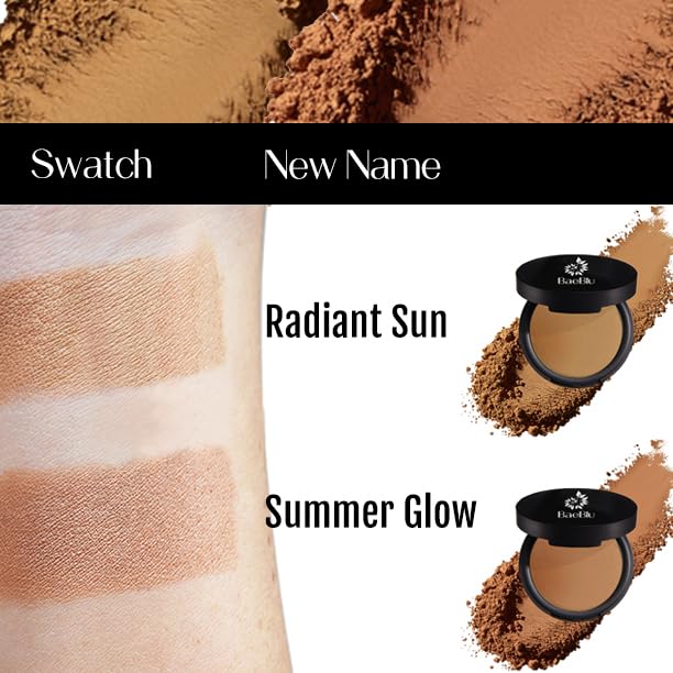 BaeBlu Organic Bronzer - 100% Natural Matte Pressed Powder for Radiant Skin | Made in USA