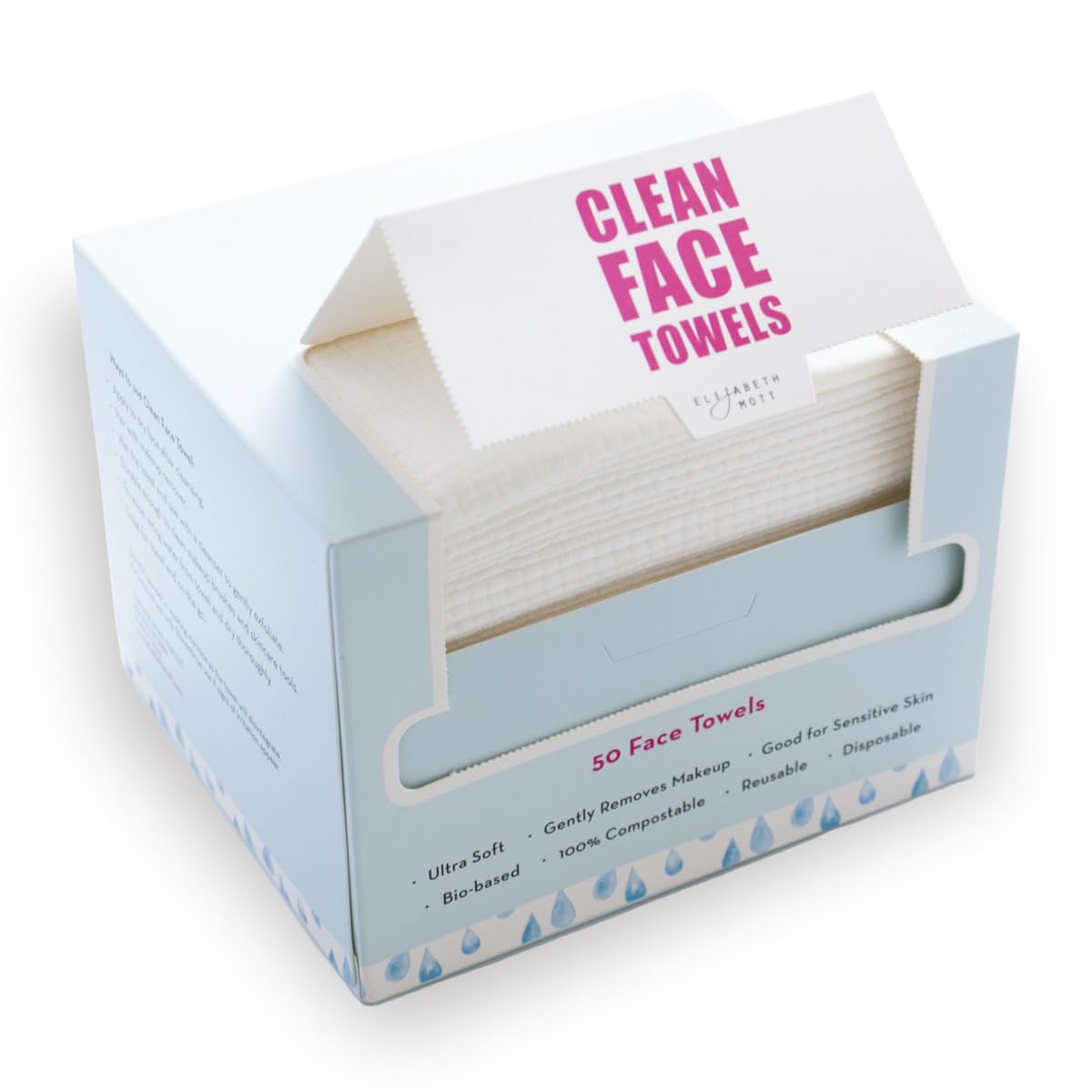 Elizabeth Mott - Thank Me Later Blurring Face Primer (30g) and Thank Me Later Clean Face Towels - Cruelty Free - (2-Pack Bundle)