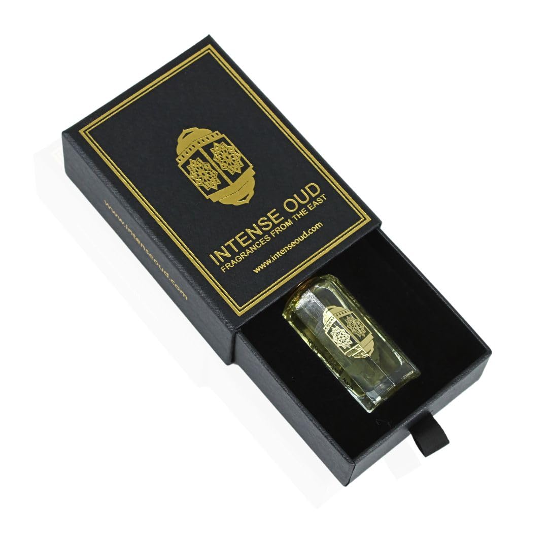 INTENSE OUD Vanilla Musk Long Lasting Arabian Perfume Oils for Women 12ML (0.40 OZ) Fragrance Oil with Rose, Vanilla & Soft Musk Notes - Concentrated Perfume Oil & Valentines Day Gift With Black Box