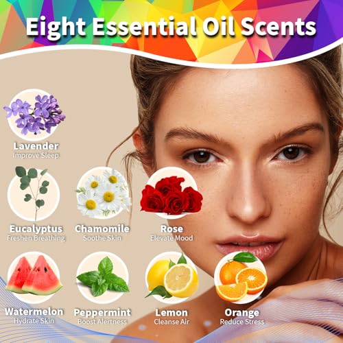 Shower Steamers Aromatherapy - 12 Pack Stress Relaxing Shower Bombs with Natural Oils, Home Spa Birthday Gifts for Women Men, White Elephant Christmas Stocking Stuffers for Adult Teens