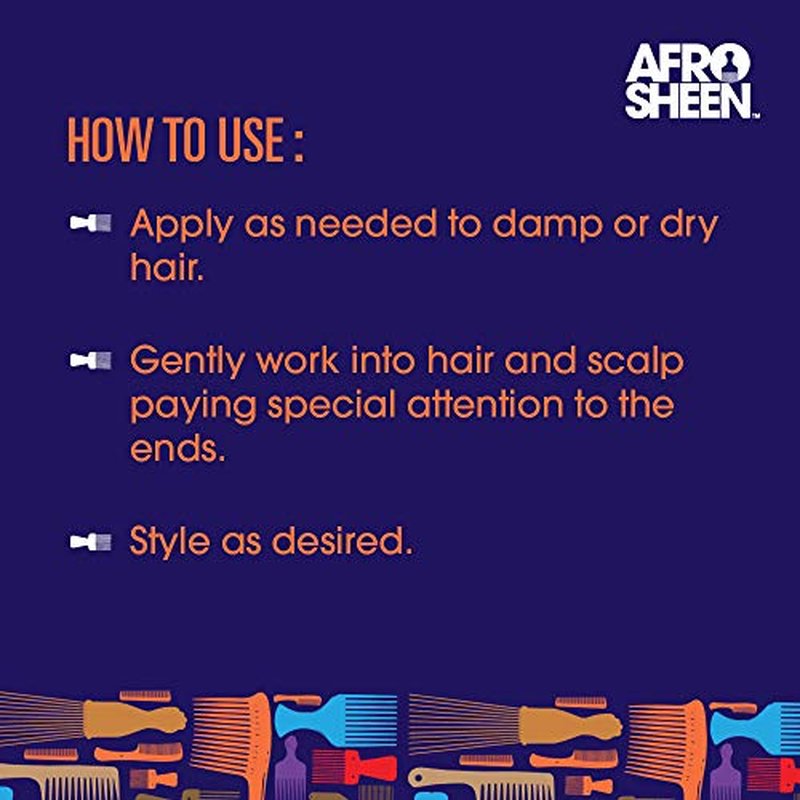 Afro Sheen Velvet Flow 4-in-1 Leave-in Spray. Protects hair against heat, detangles, and moisturizes. 8oz.