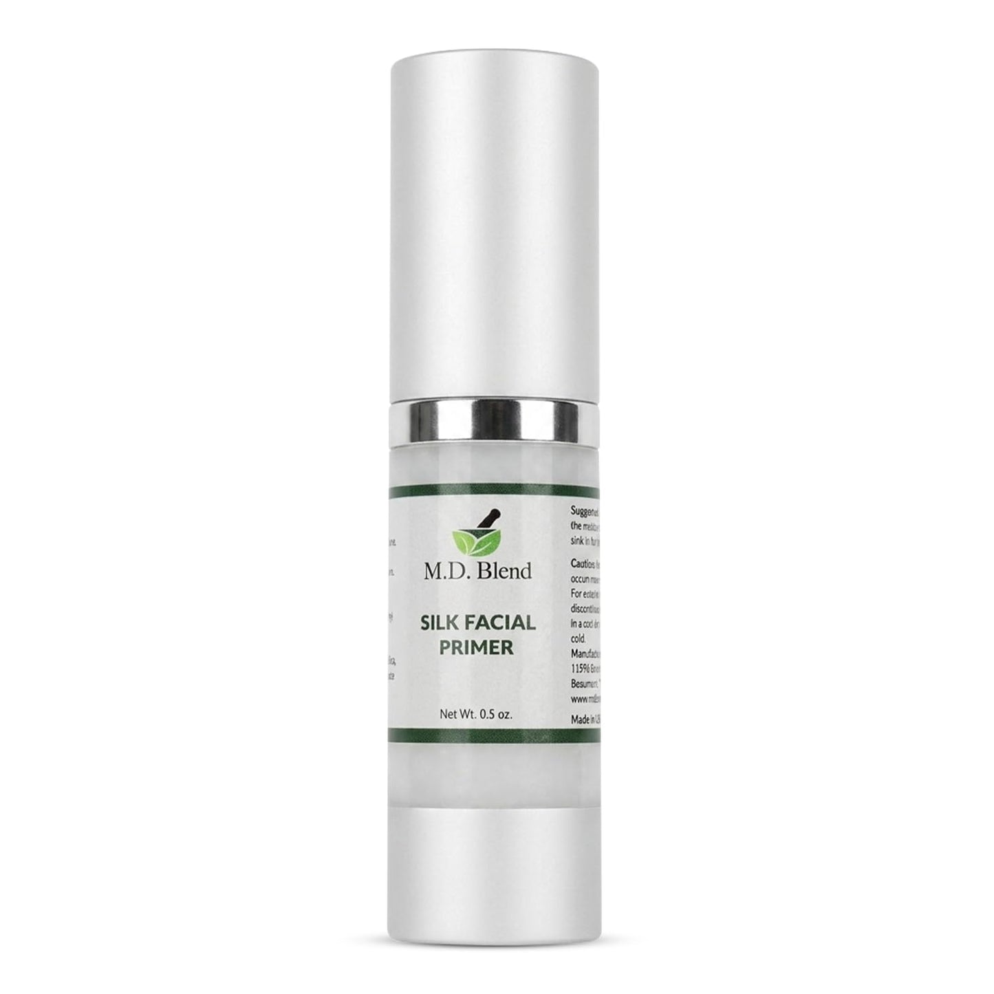 M.D. Blend Facial Pore Primer for Face before Makeup - Hydrating, Wrinkle Filling, Blurring Primer for oily & Mature Skin, Supports Korean Makeup, (1.95 fl oz/58ml)