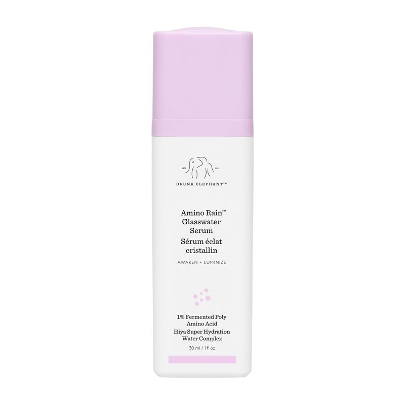 Drunk Elephant Amino Rain Glasswater Serum - Hydrating Skincare | 30 ml - Cruelty-Free, Fragrance-Free
