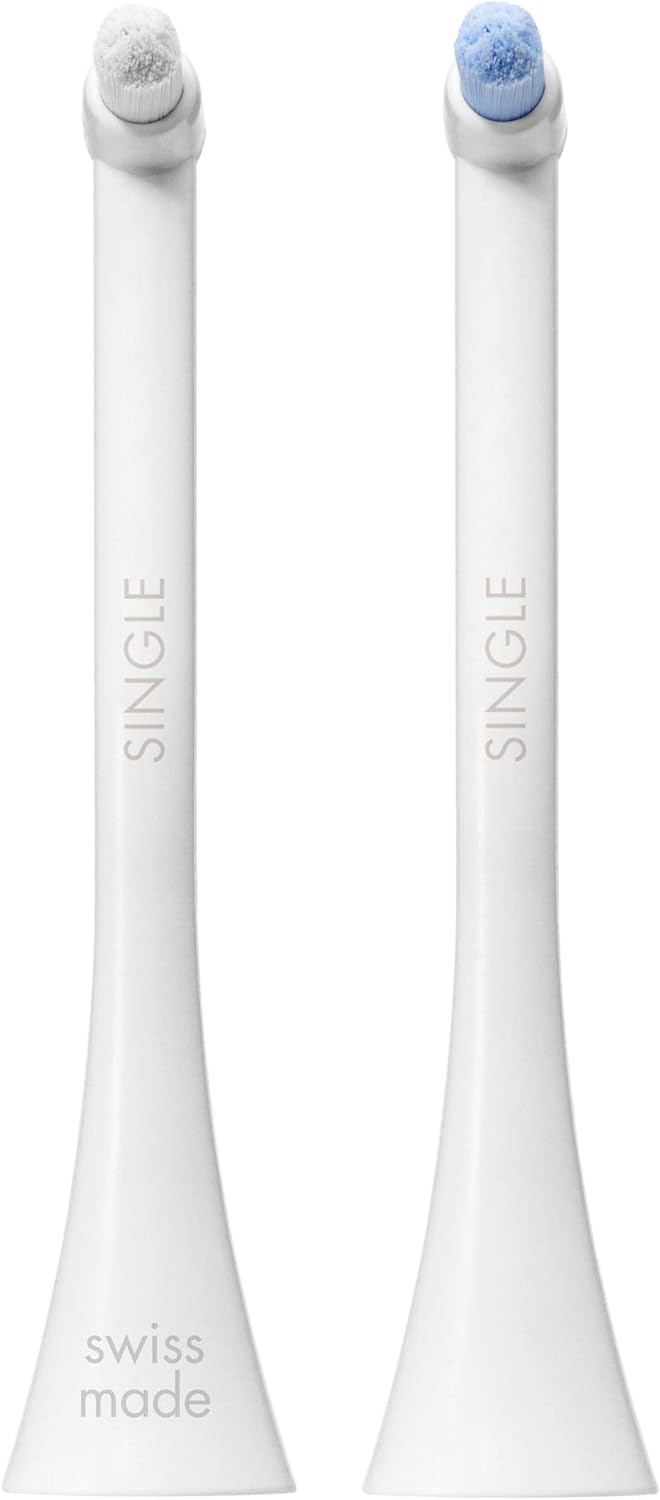Curaprox Sonic Toothbrush Replacement Heads - Precision Cleaning for Braces & Implants | 2-Pack