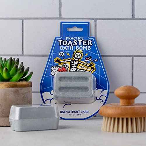Toaster Bath Bomb ? Funny Gag Gift for Adults, Hilarious Office Prank, White Elephant, Secret Santa, Stocking Stuffer for Men, Women, Teens, and Coworkers