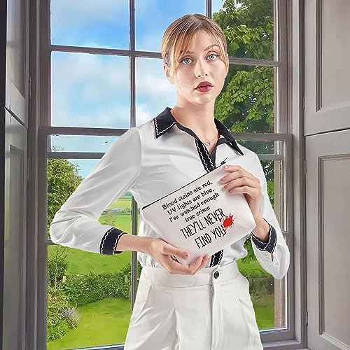 WCGXKO True Crime Gift Crime Show Lover Zipper Pouch Makeup Bag (FIND YOU)