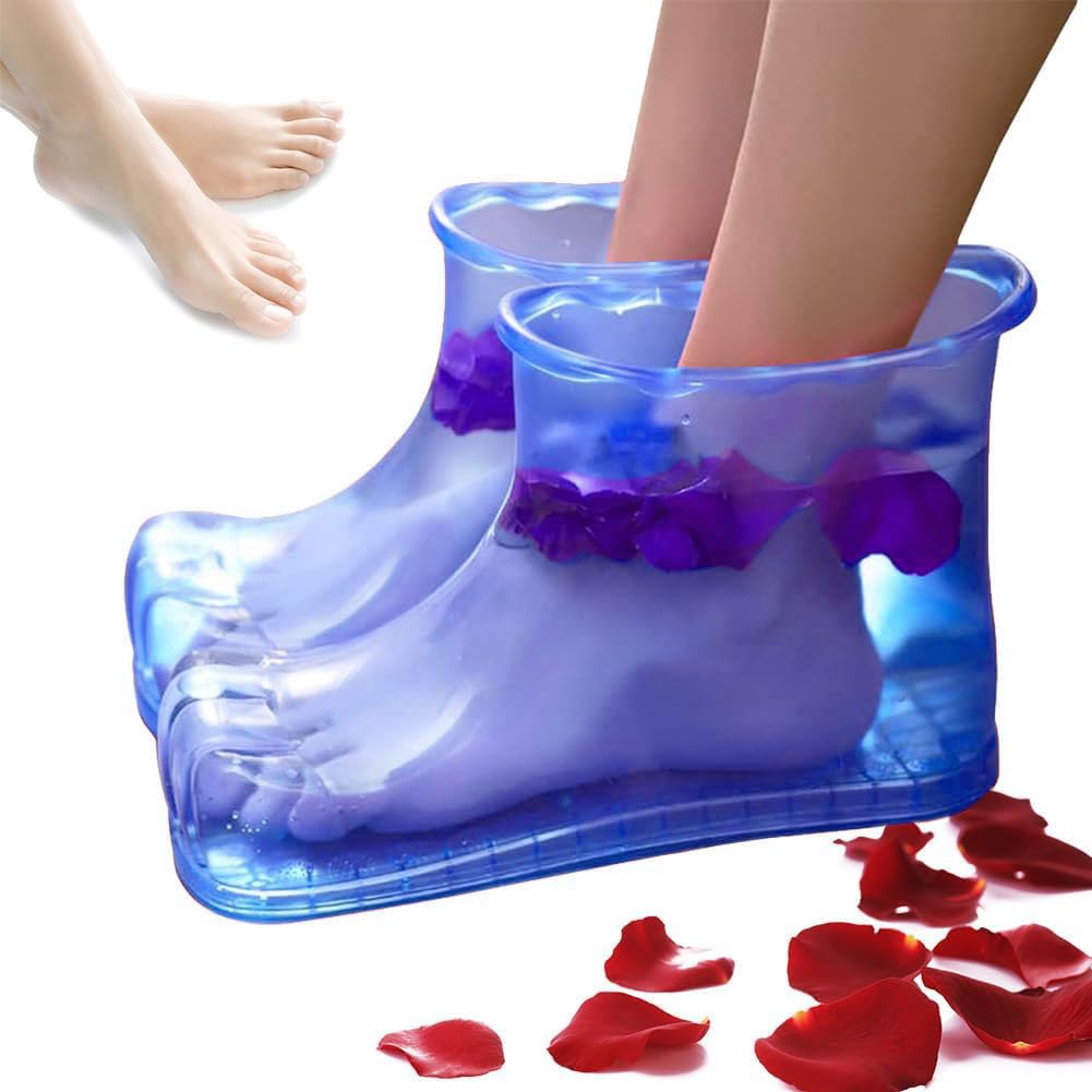 Luxmars Massage Foot Bath Shoes, Foot Soaking Bath Basin, Portable Hook-Type Foot Soaking Tub, Movable Pedicure Foot Tub for Thermal Massage to Promote Blood Circulation