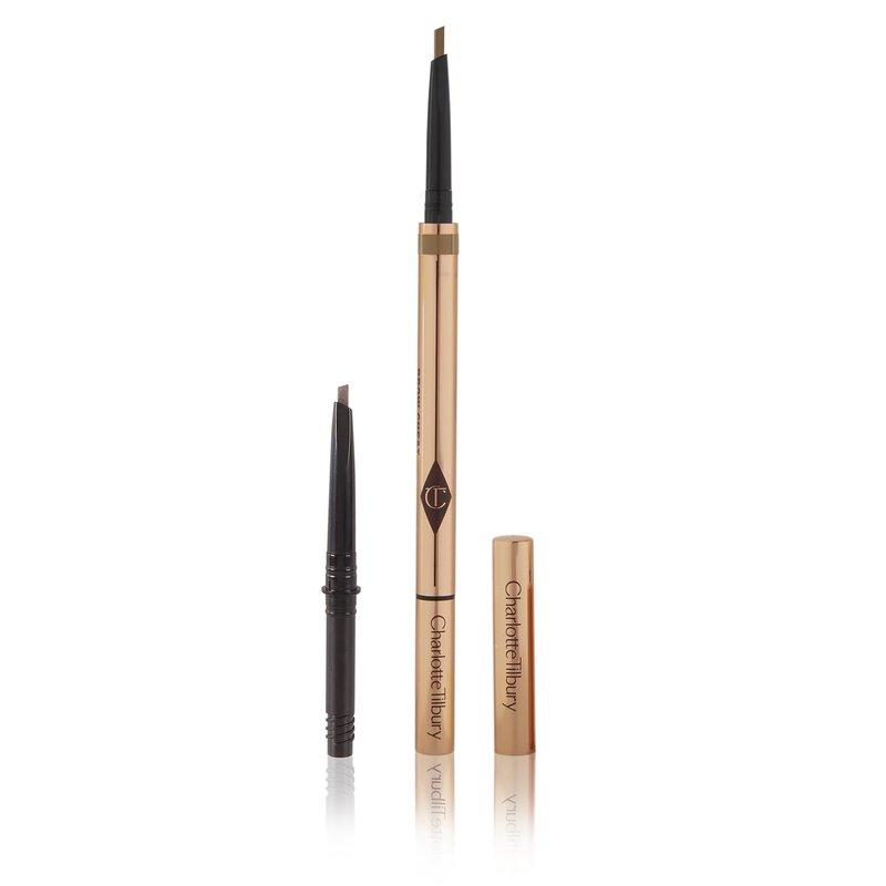 Charlotte Tilbury Brow Cheat Eyebrow Pencil - Refillable Micro-Precision Brow Pencil with Angled Tip for Natural Hair-Like Strokes - 16-Hour Wear, Waterproof, Vitamin E + Carnauba Wax - Light Blonde