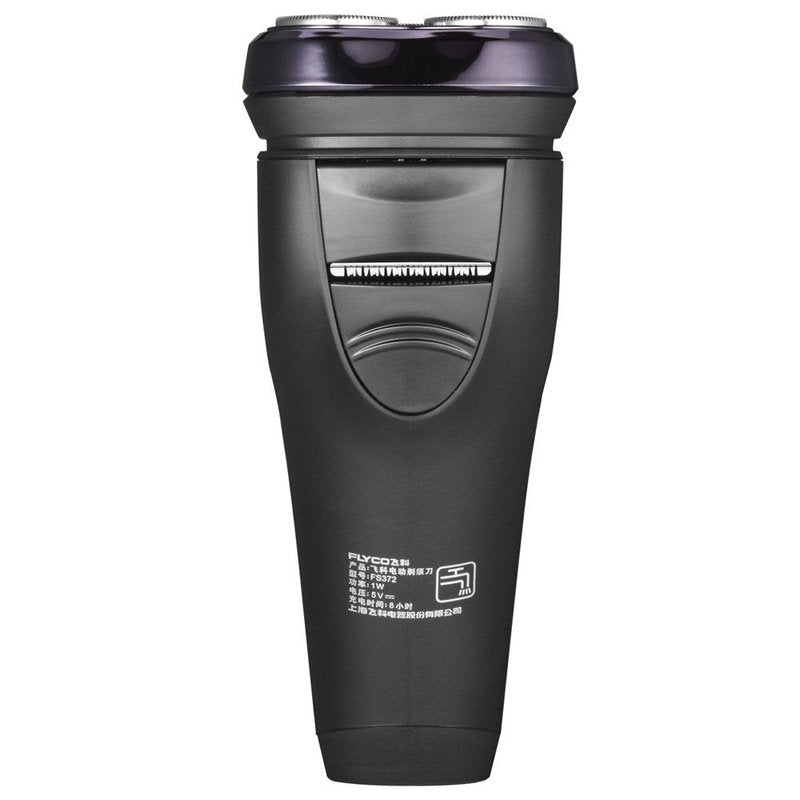 Men's Waterproof Electric Shaver - Flyco FS372 IPX7 Wet & Dry Rotary Razor with Pop-up Trimmer | Dark Violet