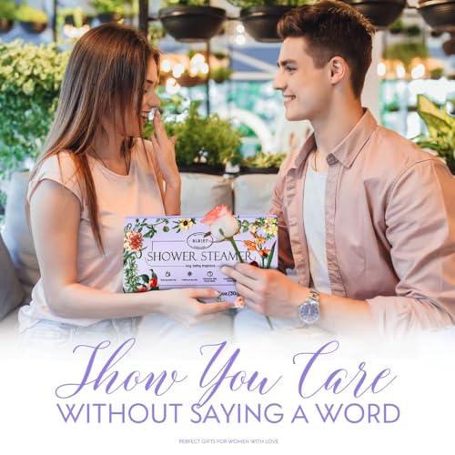 Shower Steamers Aromatherapy BLRIET 8 Pack Gifts for Women, Birthday Christmas White Elephant Gifts Stocking Stuffers for Adults Her Mom Him Home Spa Gym Natural Essential Oil Self Care Relaxation