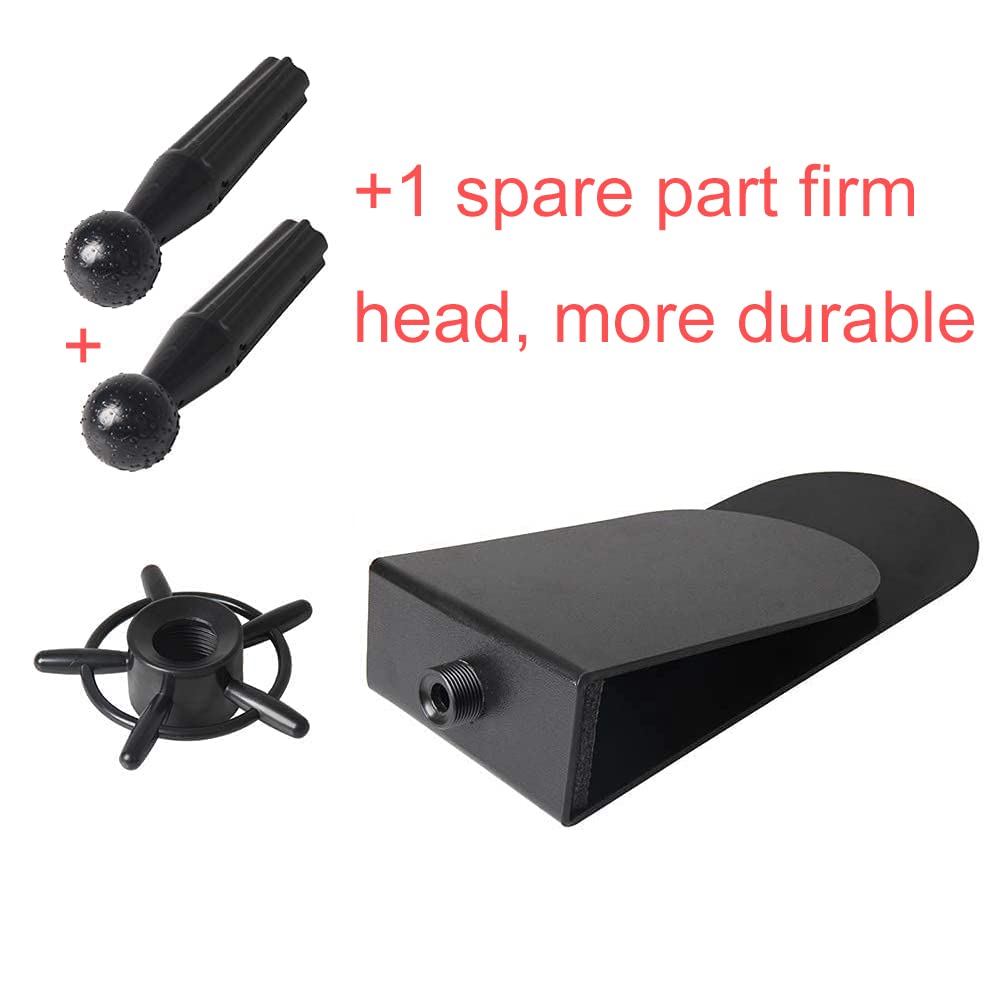hairyhme Chair Mannequin Head Clamp Stand with Clip for Wigs and Trainning Head Sturdy and Durable Adjustable Wig Head Stand Holder for Cosmetology Hairdressing Seat Back Clamp
