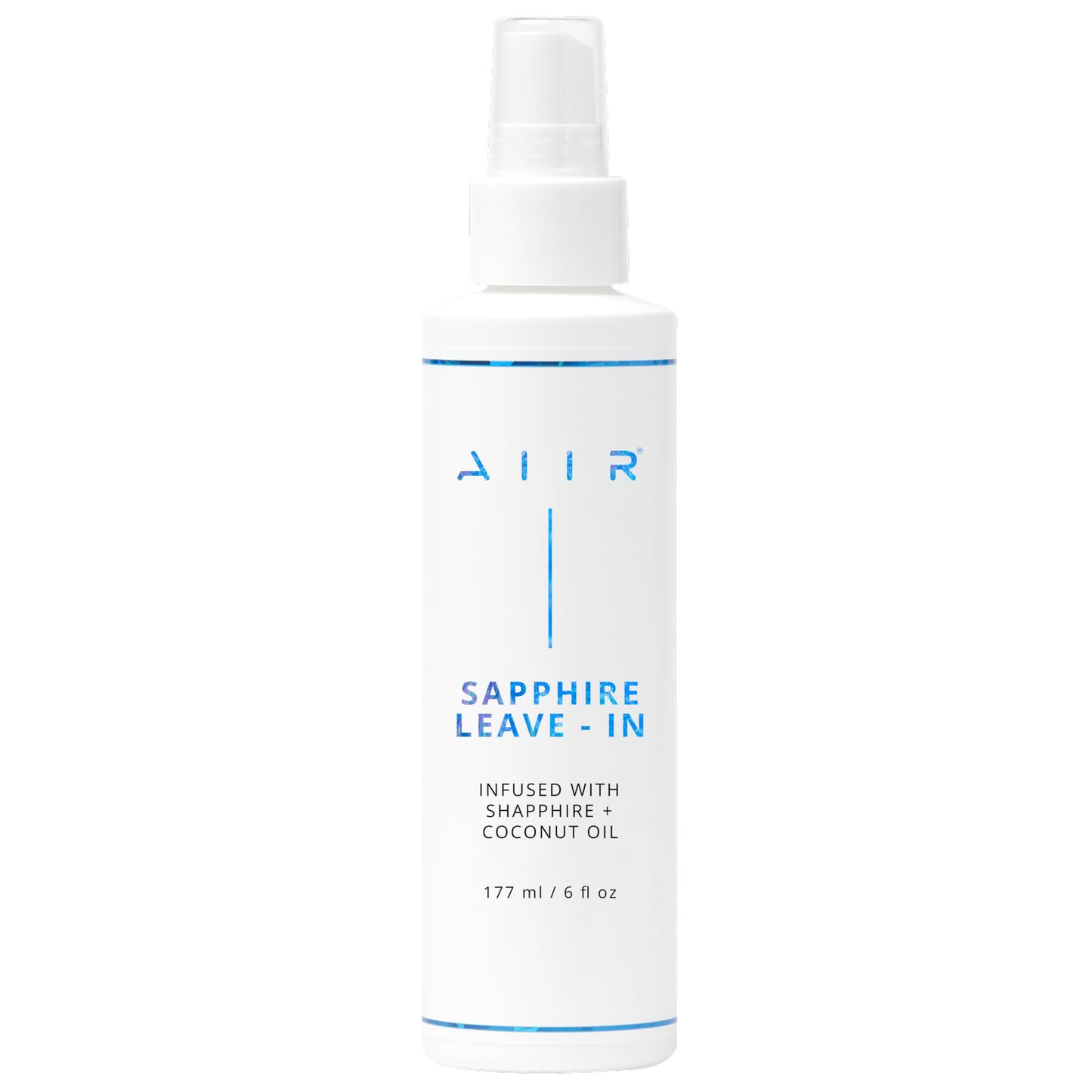 AIIR Sapphire Leave In Conditioner - Lightweight Moisturizing Detangler, Hydrate Dry Damaged Hair, Tame Frizz & Flyaways, Heat Protectant Spray for Blowouts and Thermal Styling, 6 oz