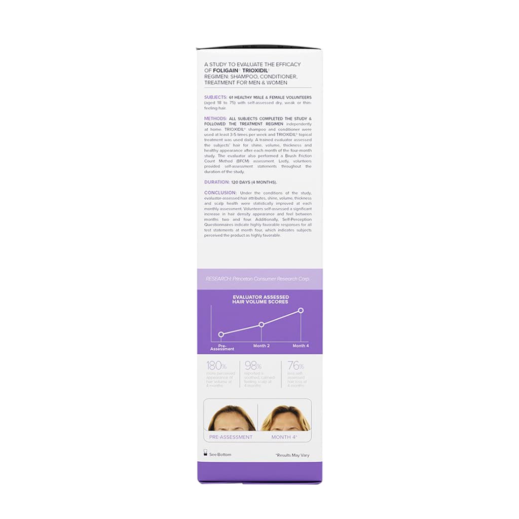 Foligain Triple Action Conditioner for Thinning Hair - Volumizing Formula for Women | 8 Fl. Oz.