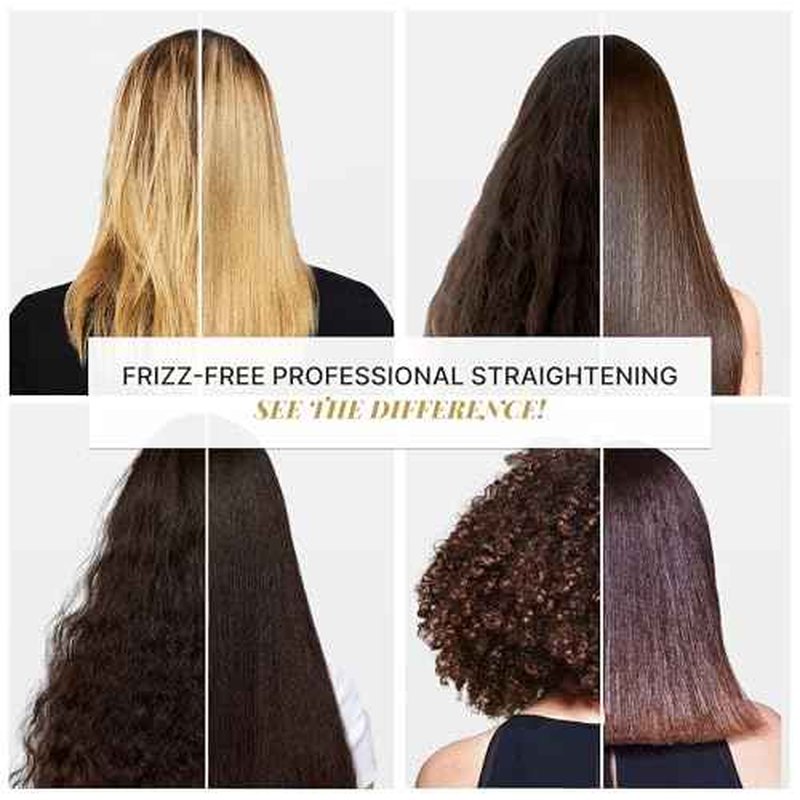 FASHION GOLD Keratin Hair Treatment (10 USES per Bottle), Keratina para Alisar el Pelo, Hair Botox Treatment, At Home Keratin Treatment, Alisados Organicos SIN FORMOL, Verdadera Keratina Brasile?a