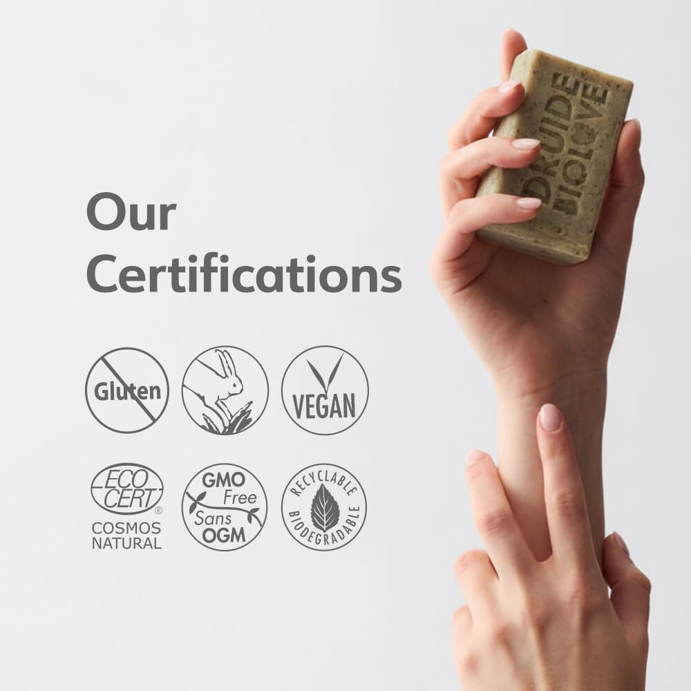 Exfoliating Women natural soap Bar,Body Cleanser Scrub,Made in Canada,105 g