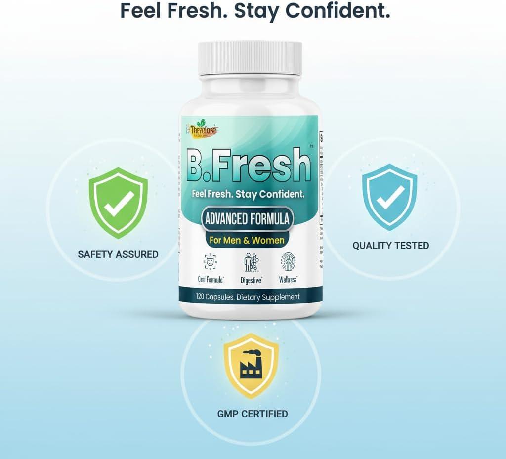 Fresh Breath Oral Probiotics - Dental Supplement for Gum Health & Oral Microbiome Balance | 120 Capsules with Lactobacillus