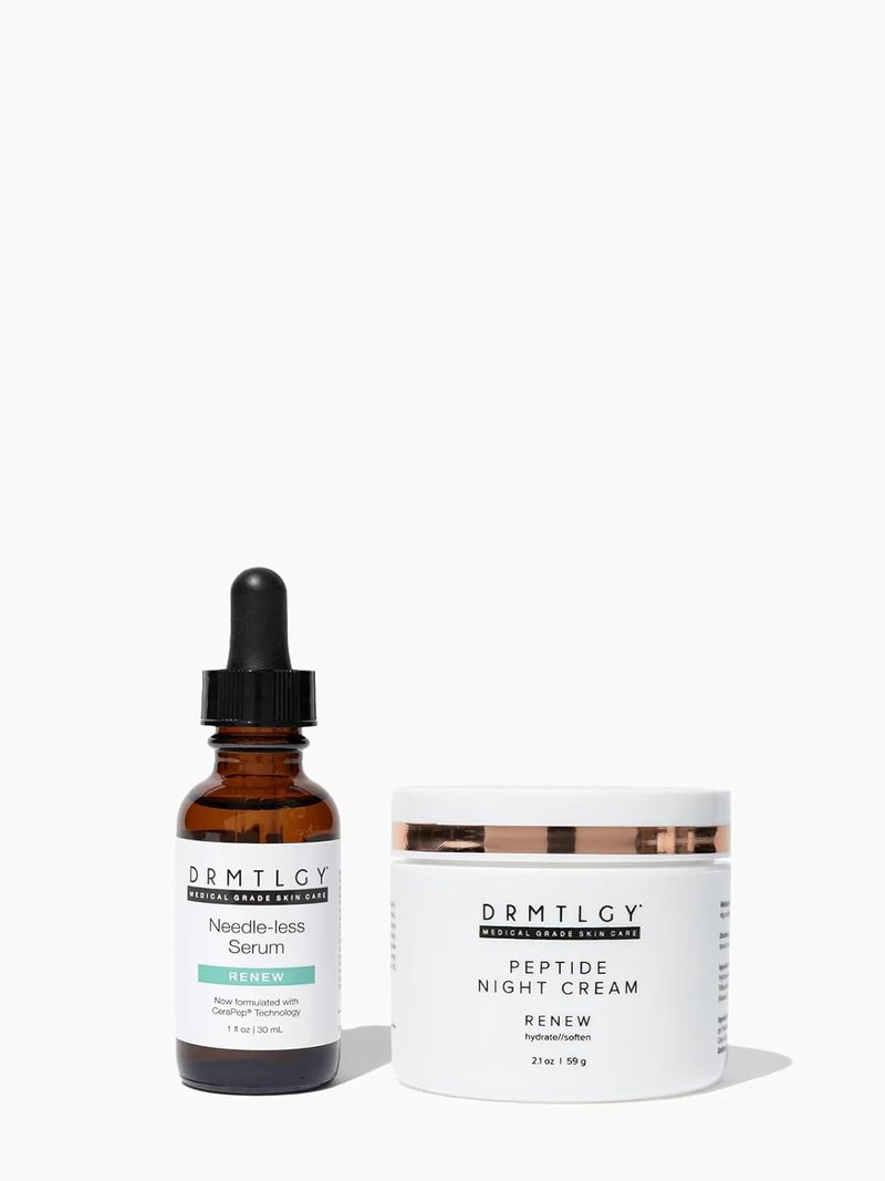 Hydrated Skin Duo - Needle-Less Serum & Peptide Night Cream for Youthful Glow