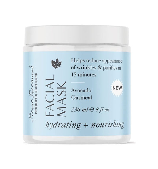 Hydrating & Nourishing Face Mask with Oatmeal & Avocado | 8 oz. Moisturizing Treatment